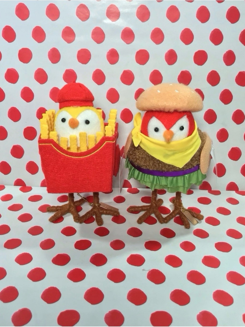 Target Festive Chick Plush Duo in Red, Yellow, Orange, Green